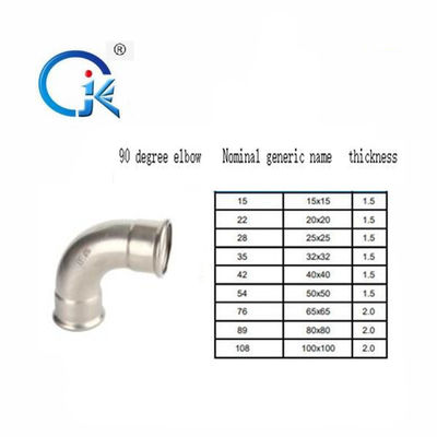 O impulso de SS304 SS304L coube o conector rosqueado fêmea masculino do perfil dos encaixes V da compressão