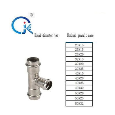 Tipo Type/V encaixes de M do ajuste de imprensa que lustram os encaixes sondando de aço inoxidável
