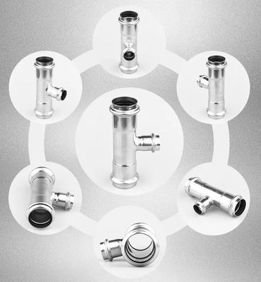 Encaixes SS304L/SS316L do ajuste de imprensa de Mapress com M Profile Press