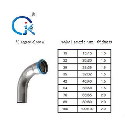 O cotovelo de aço inoxidável de 90 graus 304 níquel o conector rosqueado fêmea masculino branco