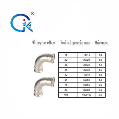O impulso da compressão coube o conector de aço inoxidável do perfil dos encaixes de tubulação 1.6MPa V rosqueado
