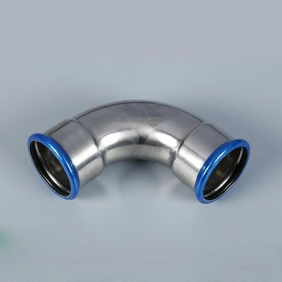 V aço carbono do perfil encaixes da imprensa da tubulação do cotovelo DN15-DN89 de 90 graus