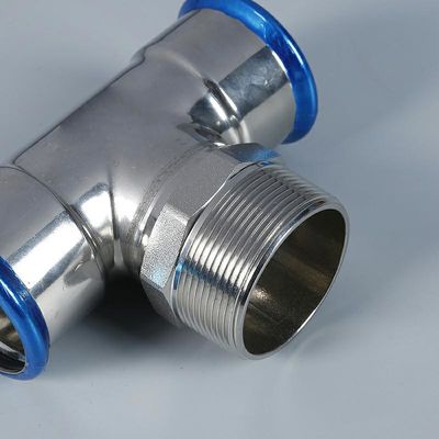 Encaixes de tubulação forjados do T de M Profile Press Fittings 1.6MPa para a água/óleo