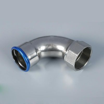 Cotovelo galvanizado do ° dos encaixes 2Mpa 90 da imprensa do aço carbono, linha interna